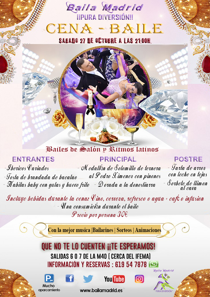 Baila Madrid Cena Baile