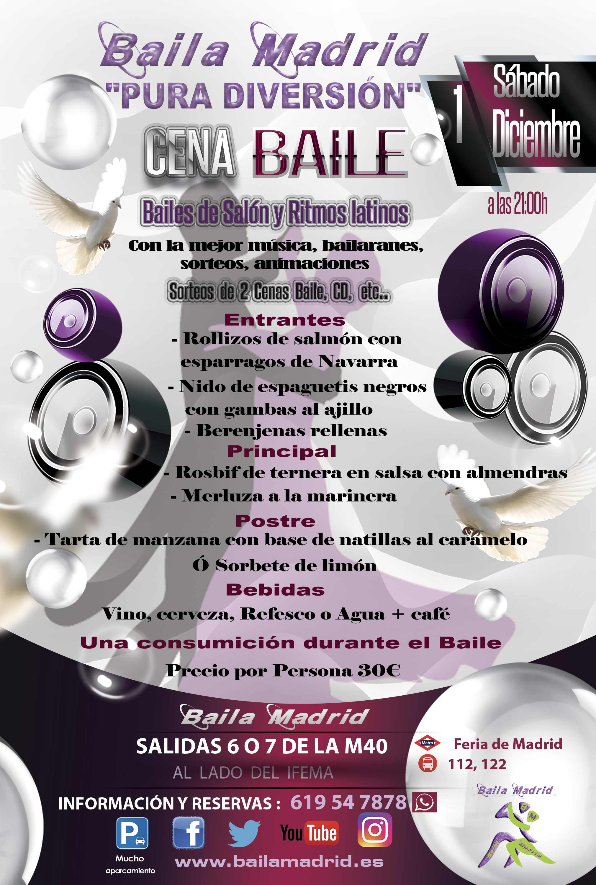 Baila Madrid Cena Baile
